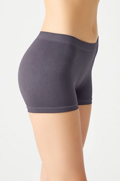 LOS OJOS 3-teilige gerippte nahtlose Boxershorts 3xboyshort