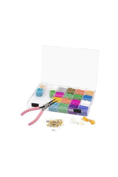 CraftID 20-color bead set with pliers and accessories CrafID