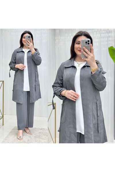 GK Shirt Collar Triple Tunic Set