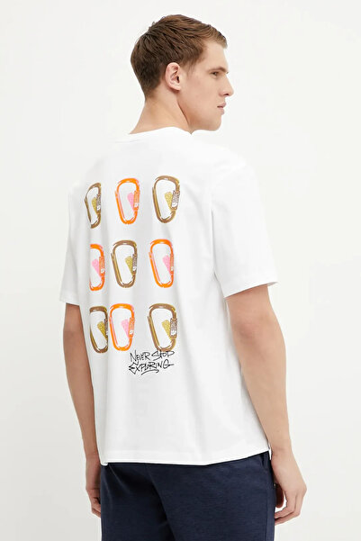 THE NORTH FACE Ανδρική λευκή μπλούζα μεγάλου μεγέθους nuptse The North Face