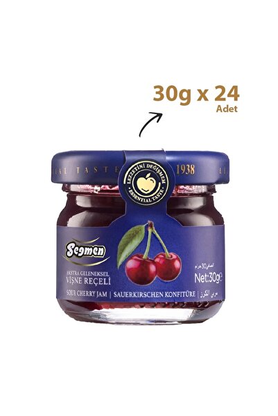 Seğmen Vişne Reçeli Kavanoz 30g (24'lü)