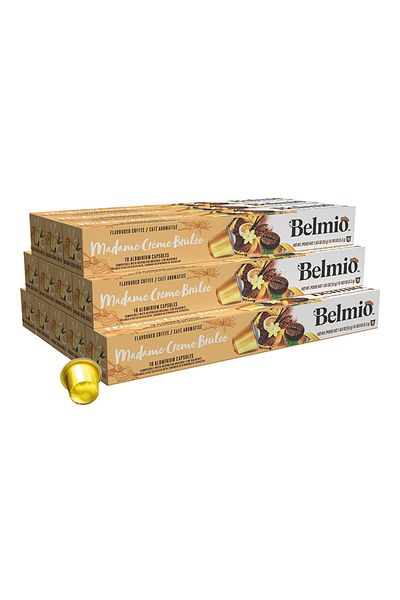 Belmio Madame Crème Brûlée Coffee Capsules Pack of 12 sleeve Compatible with Nespresso OriginalLine.