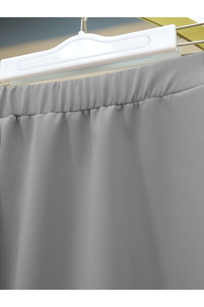 Modamorfo Gray Cross Button Vest and Skirt Set