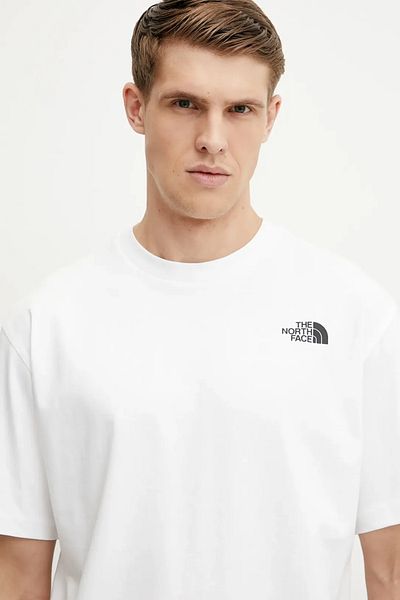 THE NORTH FACE Ανδρική λευκή μπλούζα μεγάλου μεγέθους nuptse The North Face