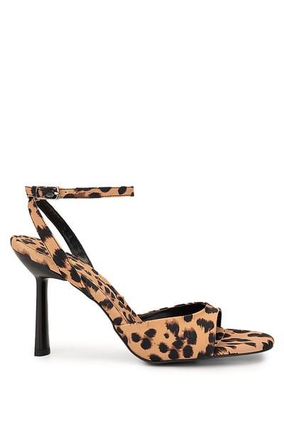 Tamer Tanca Women's Vegan Leopard Heeled Shoes