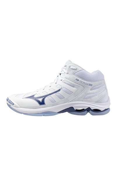 MIZUNO Wave Voltage 2 Mid Men's White Volleyball Shoes
