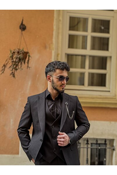 Dupont Slim Fit Yelekli Takım Elbise