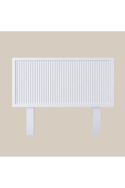 RENAZZO Ebruli Model Beyaz Renk Ahşap Tek Başlık ( Dikey )