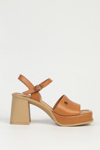 Pierre Cardin Tan γυναικεία παπούτσια με τακούνι PC-54586