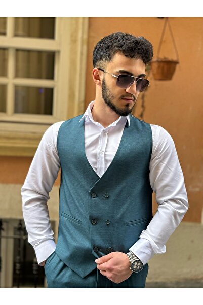 Dupont Slim Fit Yelekli Takım Elbise