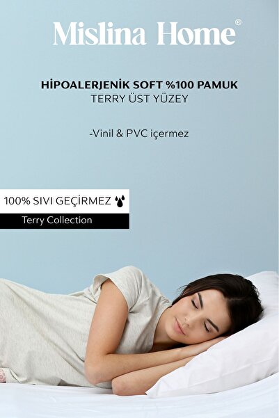 Mislina Home Froté Bavlna Tekutá Vodotěsná Uchycená Jednolůžkový Dvojitá Dětská Matrac Chránič Tichá matrace s úplným okrajem