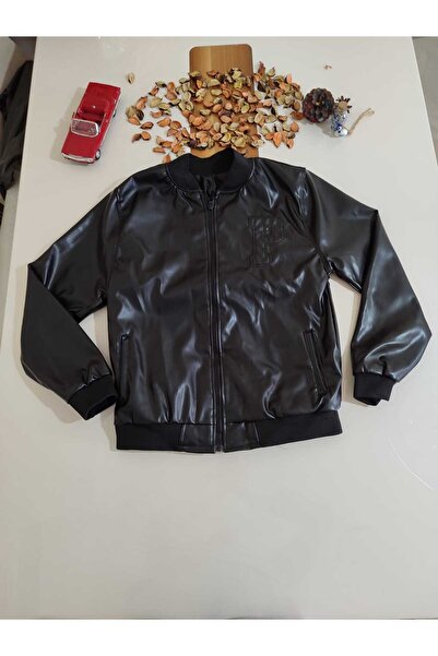 Sercino سترة جلدية للأولاد موسمية مطرزة