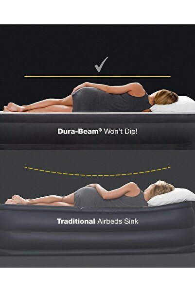 Intex Dura-Beam Standard Classic Downy Air mattress 64758 (54"x75"x10")