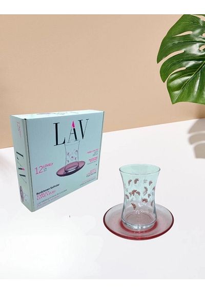 LAV Lv Lovely 6 Personality 12 Piece Floral Decorated Tea Set