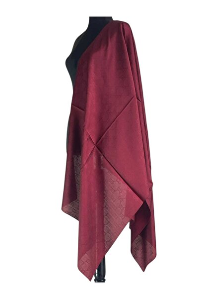 3401 PREMİUM SERİSİ İPEK MODAL G  DESEN ŞAL (BORDO)