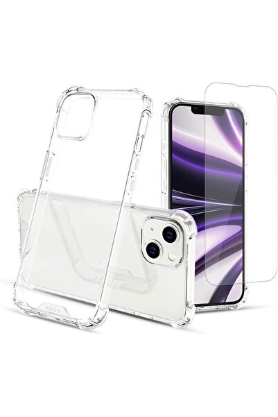 Esse حافظة دروب وزجاج شفاف مقوى 2.5D، متوافق مع ماج سيف ايفون 14 بلس