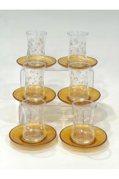 LAV Lv Life 6 Personality 12 Piece Floral Decorated Tea Set