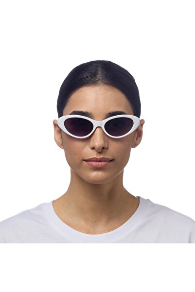 Okkia White Lina Small Cat Sunglasses