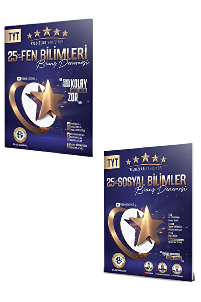 Açı Yayınları Bilgi Sarmal TYT SOSYAL BİLİMLER + FEN BİLİMLERİ Yıldızlar Yarı...
