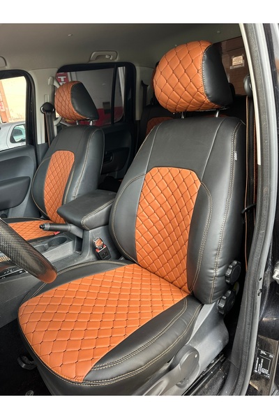 Atlas Oto Giyim غطاء مقعد جلدي خاص لسيارة فولكس فاجن أماروك