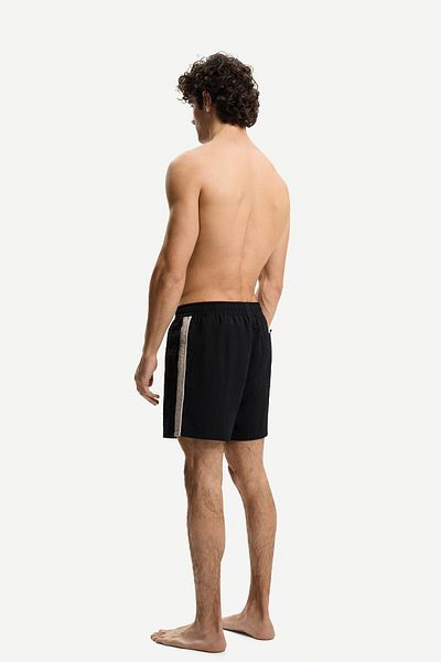Bershka Boxy fit swimming trunks with stripes