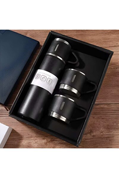 Byl 500 ML Çift Katmanlı Paslanmaz Çelik Lux Bardak Takımlı , Vakumlu Termos