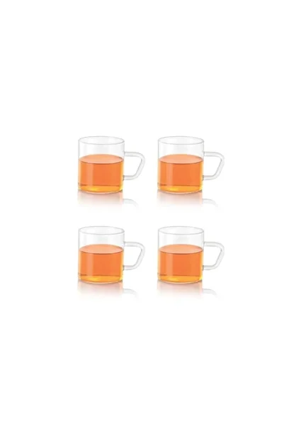 Borosil Vision Classic Delight Mug Set 305Ml, Pack Of 4 Clear