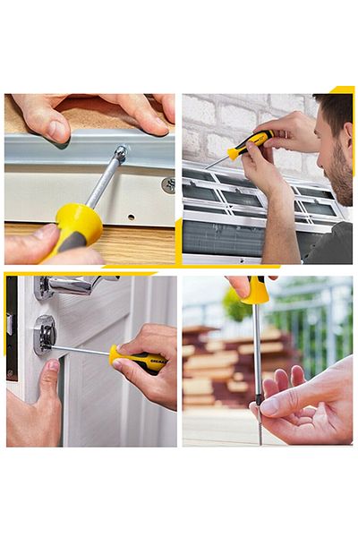 Generic Magnetic Screwdriver Set - 7 Pieces (Yellow)