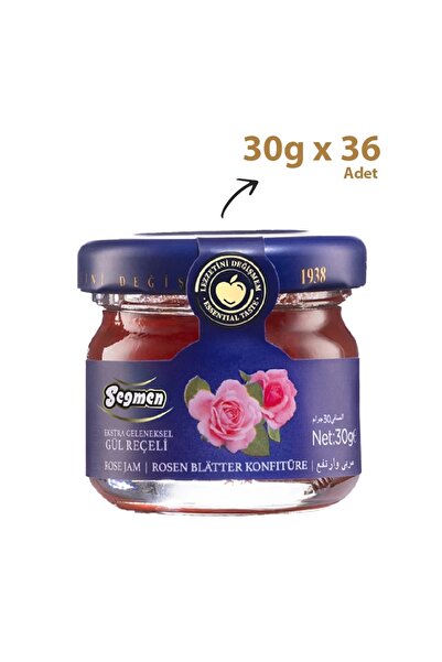 Seğmen Gül Reçeli Kavanoz 30g (36'LI)