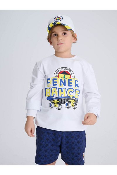 Fenerium Mikina Fenerbahce Weißes Skateboard Tribune Kinder