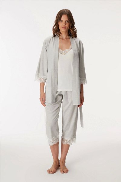Anıl 11403 Dressing Gown, Tank Top and Trouser Set
