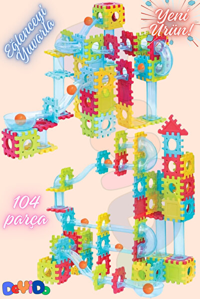 DeYiDo Eğlenceli Toplu Yapı Blokları Oyunu Eğitici Le go Puzzle Tasarım Beceri Gelişim Oyuncağı 104 Parça