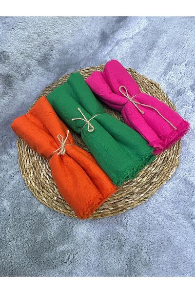 Avzen Bamboo Kraş Shawl Σετ 3 αποξηραμένων τριαντάφυλλων, χακί, γκρι