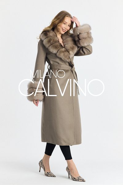 Milano Calvino Furry French Cashmere Coat