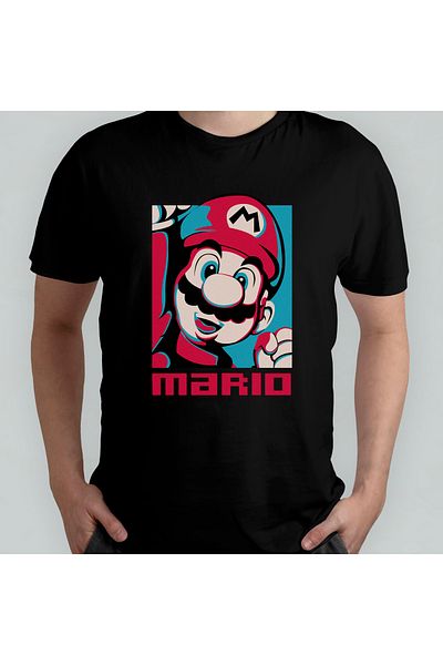 Pixxa Μπλουζάκι από 100% βαμβάκι Super Mario Bros Crew Neck Model 1