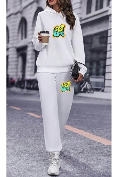 RPT MODA PREVELIKI BEST LIFE SET SA ŠTAMPANIM DETALJIMA KA Sa kapuljačom A Ke...