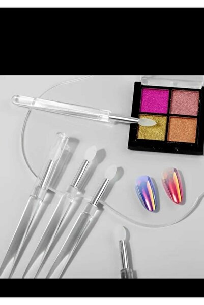 SEVRU فرشاة تزيين الأظافر الاصطناعية الاحترافية، فرشاة شفاه من السيليكون مكونة من قطعتين