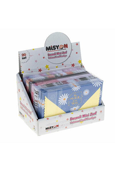 Misyon Desenli Mini Zarf Takım 5 Li Set A-2