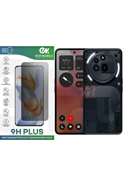 Ecr Mobile Nothing Phone 3A Pro Ekran Koruyucu Tam Uyumlu 9H Esnek Nano Kırıl...