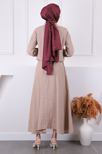 İmajButik Modal Suit with Mink Shirt Skirt