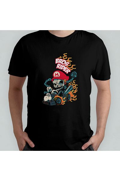 Pixxa Μπλουζάκι Super Mario Kart 100% βαμβακερό με λαιμόκοψη μοντέλο 3