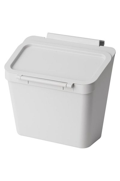 IKEA SKOLÄST Waste Bin for Cabinet with Door – Space-Saving & Discreet (Light Grey)