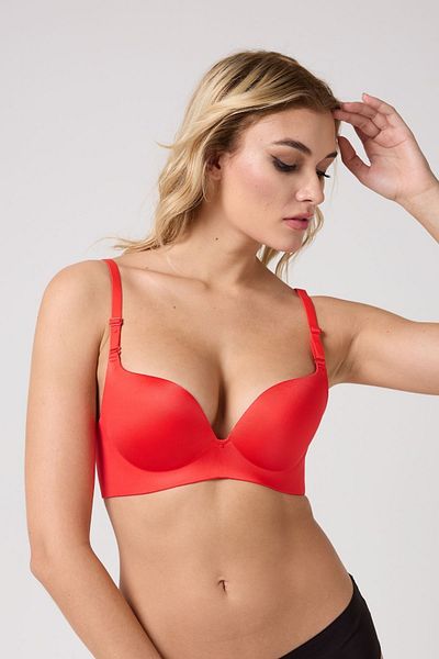 leswear Double Push up Laser Cut Bra Seamless No Trace B Cup