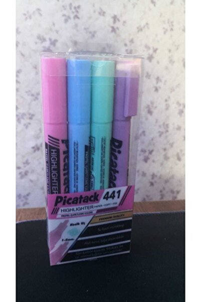 Picador Picatack Fosforlu Kalem (İşaret Kalemi) Pastel 4 Renk 441