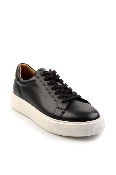 Bambi Black Leather Men's Sneaker E 01079971043