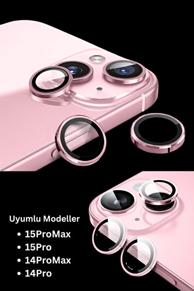 PSGT iPhone 14Pro/14Promax/15Pro/15Promax Compatible Aluminum Alloy 3D Camera...