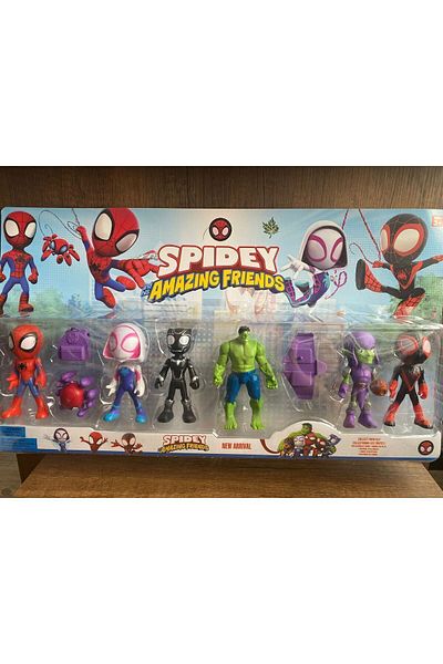srt toys مجموعة ألعاب سبايدي آند فريندز مكونة من 6 قطع