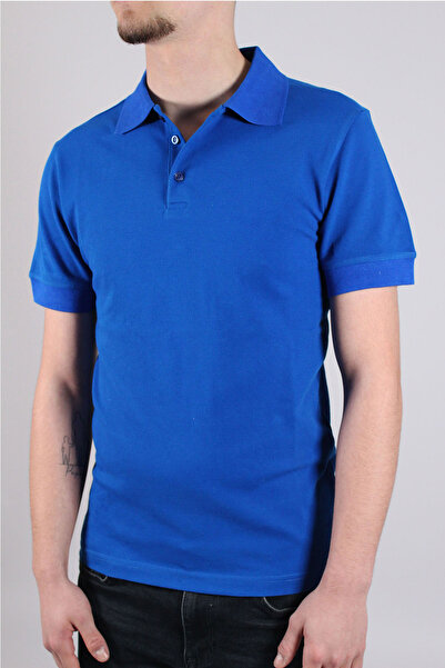 MARKATEM Tricou pentru bărbați, slim fit, din bumbac, cu guler polo, fără ondulații