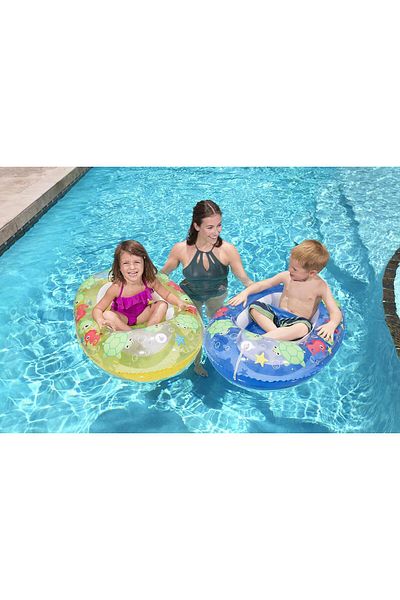 Mıncır Shop Inflatable Children's Boat 1.02m X 69 cm - Pool Swimming Boat