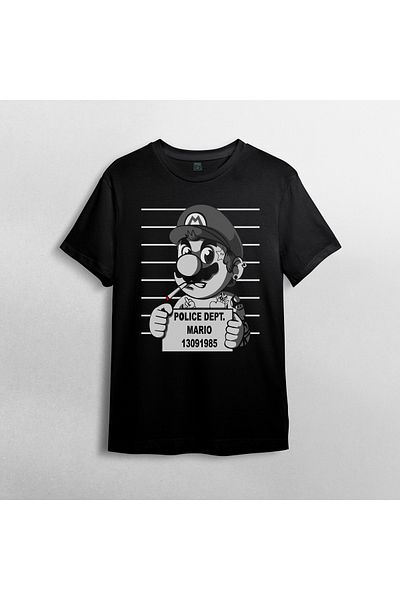 Pixxa Μπλουζάκι Super Mario Bros 100% Cotton Crew Neck Model 7